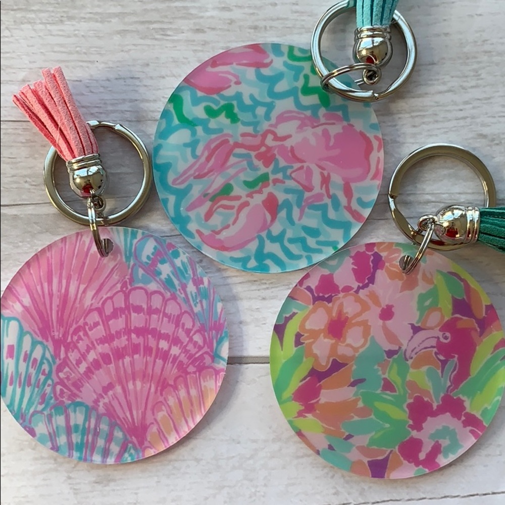 Monogram acrylic keychains - Picture 4 of 7